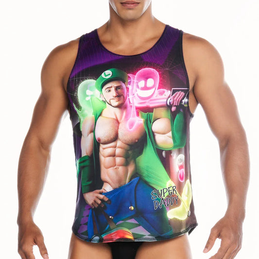 Super Daddy Purple Tank by Gigo Underwear
