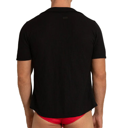 Tissue Black Shirt on model by Gigo Underwear