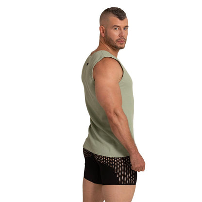 TISSUE GREEN TANK - Gigo Underwear & MensWear