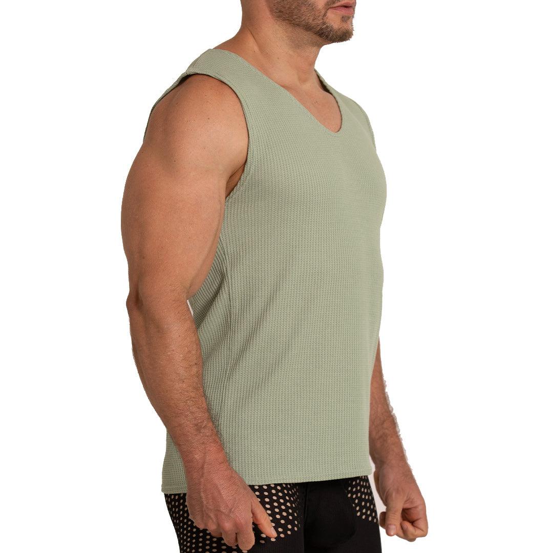TISSUE GREEN TANK - Gigo Underwear & MensWear