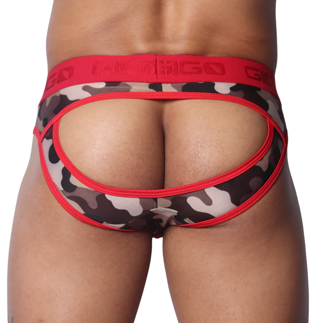 Trend Red Brief Jock back view by Gigo Underwear
