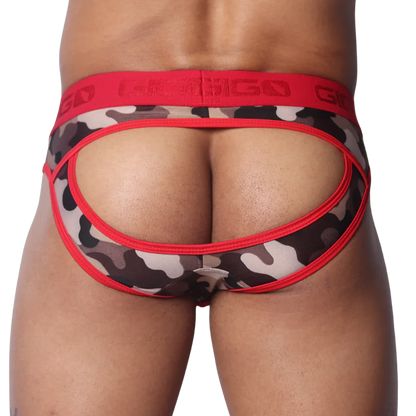 Trend Red Brief Jock back view by Gigo Underwear