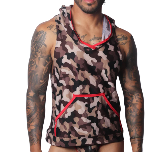 Trend Red Hoody Tshirt by Gigo Underwear
