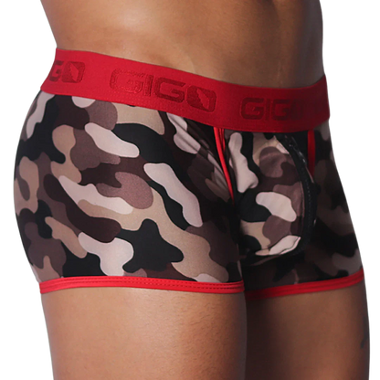 Trend Red Trunk front view by Gigo Underwear