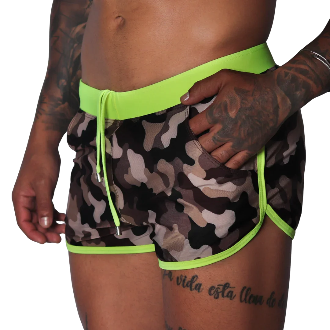 Trend Yellow Beachwear front view by Gigo Underwear