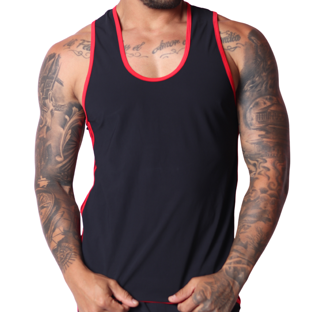 Typer Black Tank by Gigo Underwear