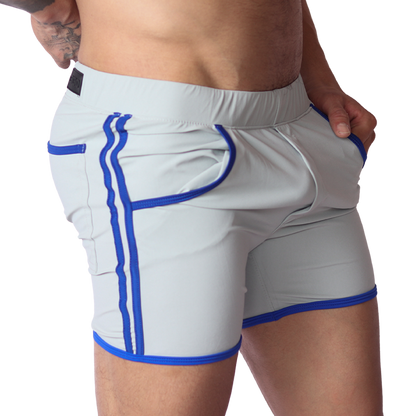 Typer Gray Shorts front view by Gigo Underwear