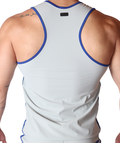 Typer Gray Tank back view by Gigo Underwear