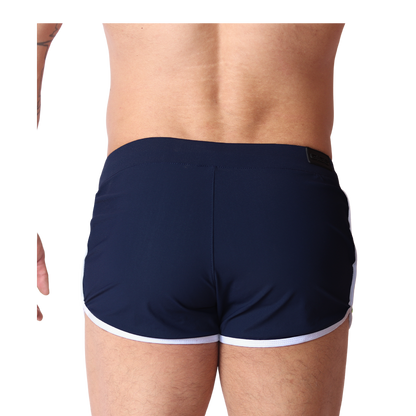 Typerhot Blue Shorts back view by Gigo Underwear