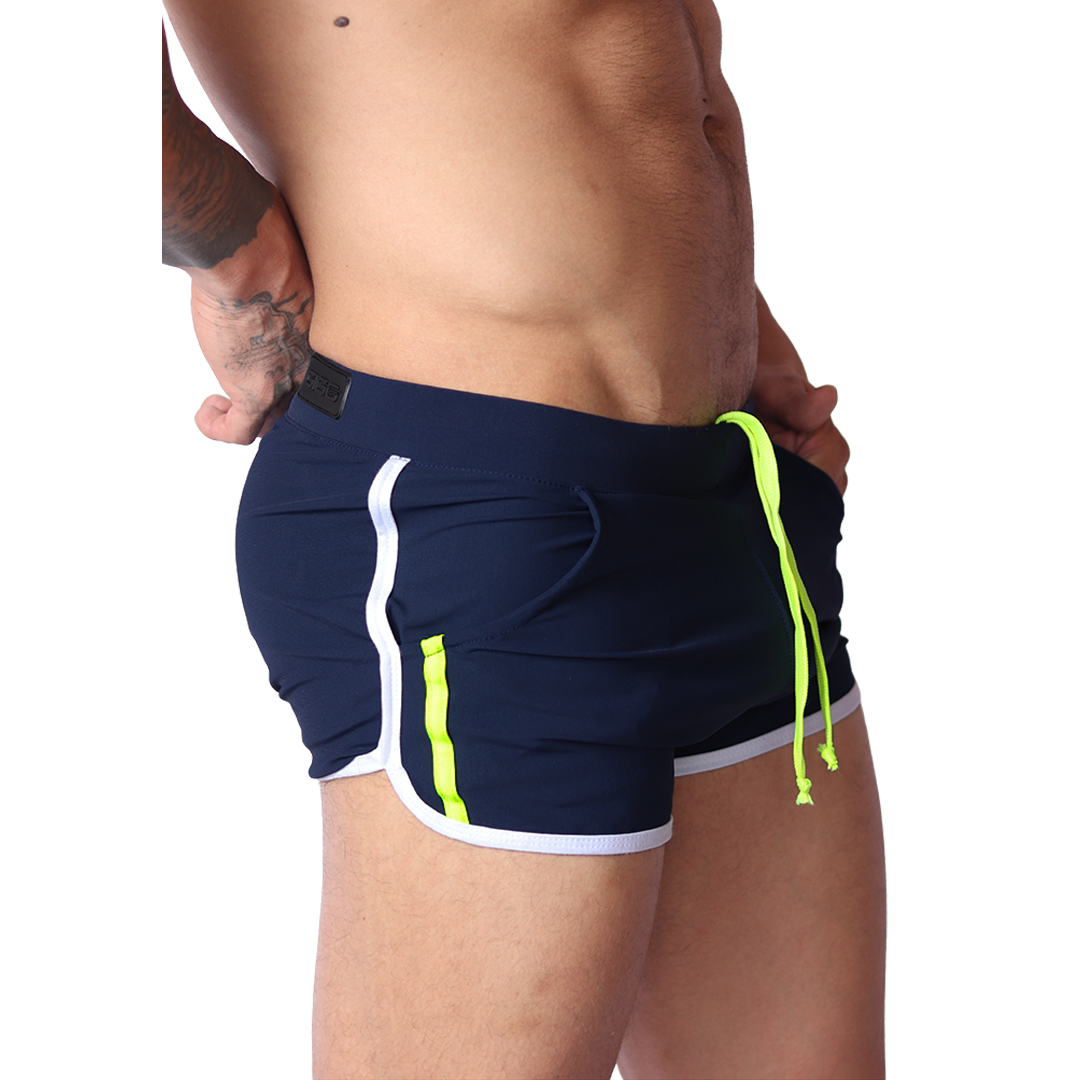 Typerhot Blue Shorts front view by Gigo Underwear