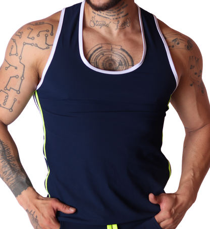 Typerhot Blue Tank by Gigo Underwear