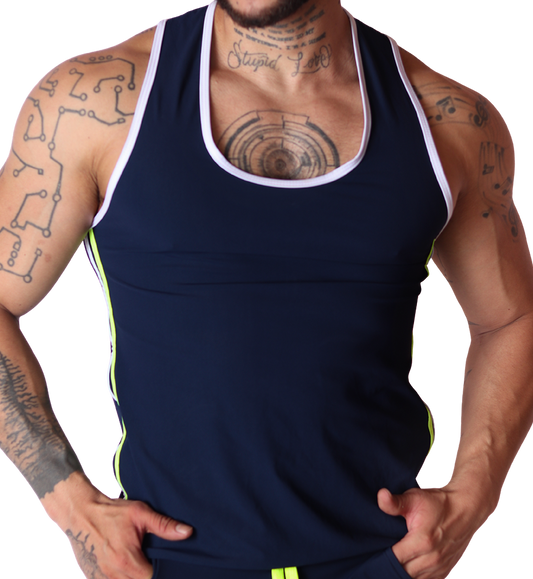 Typerhot Blue Tank by Gigo Underwear
