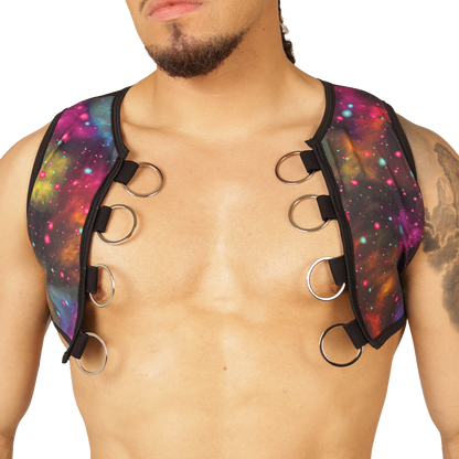 UNIVERSE VEST HARNESS - Men's Fetish Harness with Bold Design