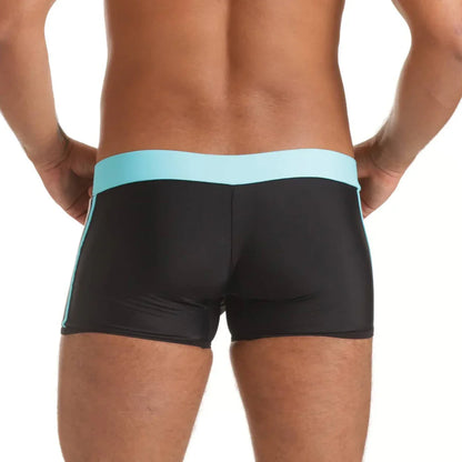 Versatil Blue Swim Trunk back view by Gigo Underwear