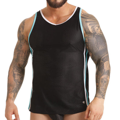 VERSATIL BLUE TANK - Gigo Underwear & MensWear