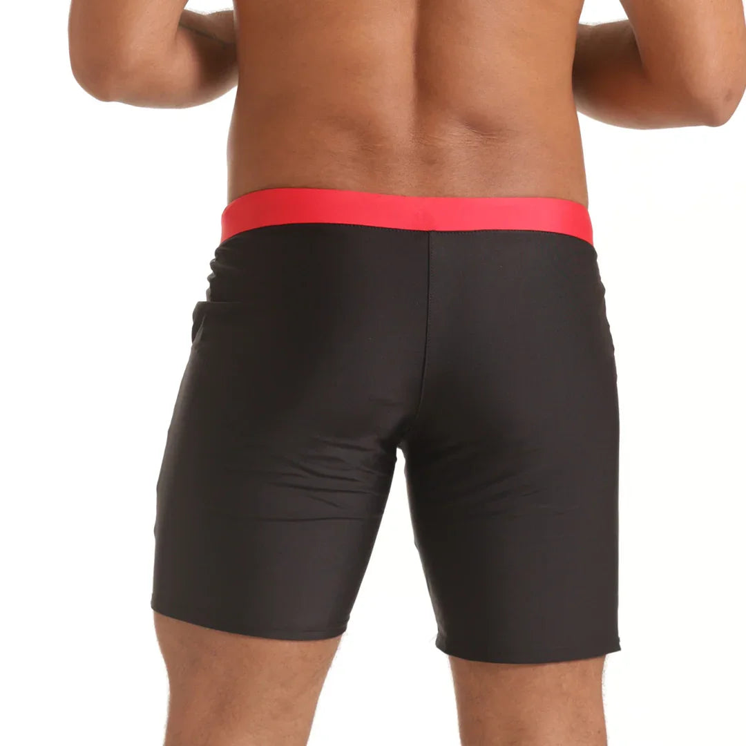 Versatil Red Beachwear back view by Gigo Underwear