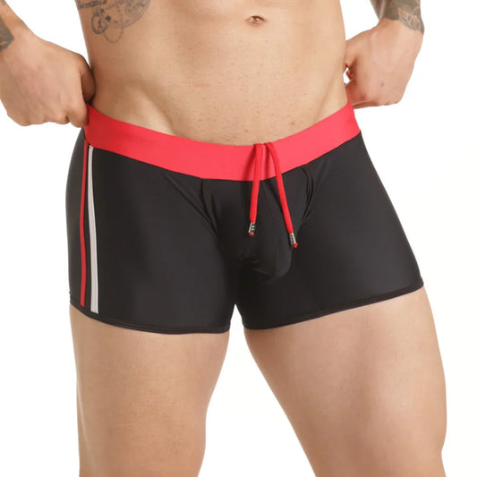 Versatil Red Swim Trunk by Gigo Underwear