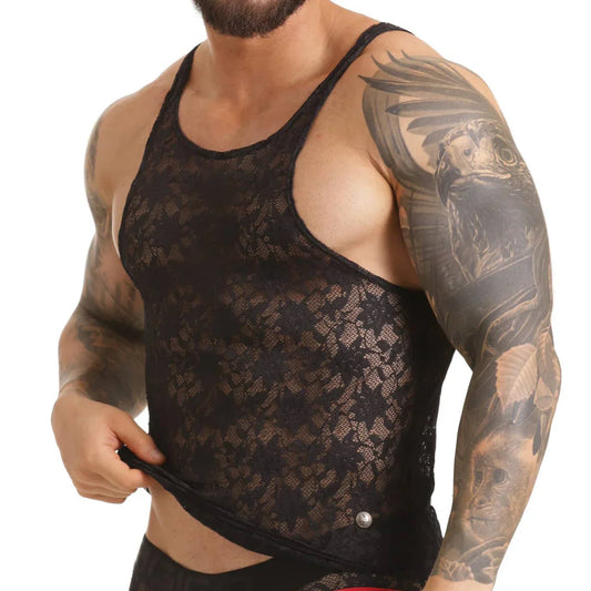 Vibrant Black Tank by Gigo Underwear