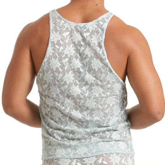 Vibrant Blue Tank front view by Gigo Underwear