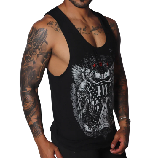 Vintage Tank front view by Gigo Underwear